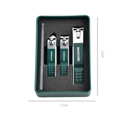 Premium Nail Clipper Set with Splash Guard Tools