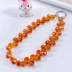 Creative Crystal Phone Chain with Elegant Beads and Design