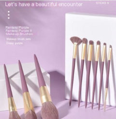 9-Piece Lavender Luxe Makeup Brush Set