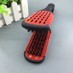 Professional Matte Black Red Straightening Hair Comb