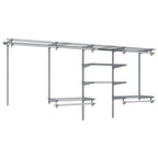 4-8 Feet Closet Organizers and Storage System with Hanging Rod for Laundry Bedroom