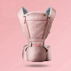 Baby Carrier with Bass Bear Hip Seat for Front Carry