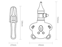 Silicone Anti-Reverse Flow Nasal Aspirator Device