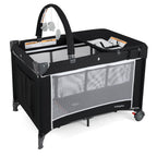 3-in-1 Portable Baby Crib and Playpen with Changing Table