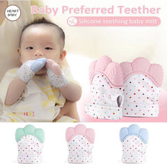Teething Gloves for Babies - Silicone Grinding Toy