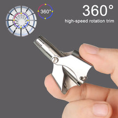 Gent's Precision Nose Trimmer - Manual Steel Groomer