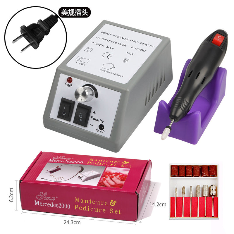 Nail Drill Machine - Electric Polishing Tool in Red Box
