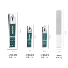 Premium Nail Clipper Set with Splash Guard Tools