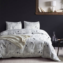 Pure Cotton Bed Linen Set - 3 and 4 Piece Options