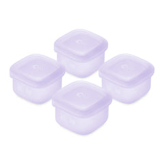 Olababy Silicone Food Storage Containers for Baby Meals On the Go (4-Pack)