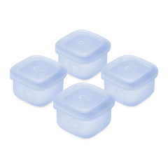 Olababy Silicone Food Storage Containers for Baby Meals On the Go (4-Pack)