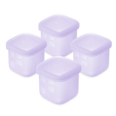 Olababy Silicone Food Storage Containers for Baby Meals On the Go (4-Pack)