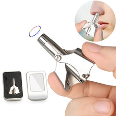 Gent's Precision Nose Trimmer - Manual Steel Groomer
