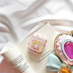 Creative Cute Girl AirPods Case for Wireless Headphones
