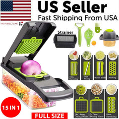 15-In-1 Vegetable & Fruit Chopper Cutter