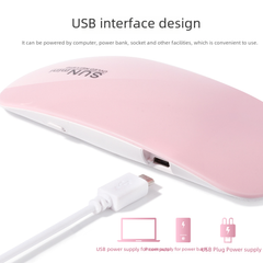 Mini Portable USB Nail Lamp with Quick Drying Feature