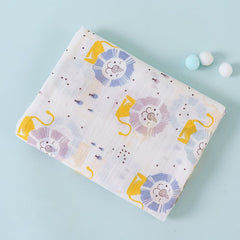 Cotton Double Layer Cartoon Baby Blanket