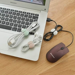 8-Piece: Portable Reusable Cable Clips Organizer