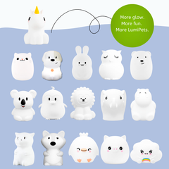 Unicorn Night Light - Soft Silicone Nursery Lamp | LumiPets®