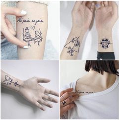 Trendy Juice Tattoo Stickers - Semi-Permanent Designs