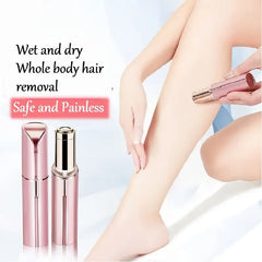 Painless Waterproof Facial Hair Remover with LED Light