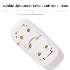 Mini Portable USB Nail Lamp with Quick Drying Feature