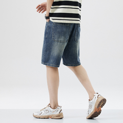 Summer Cotton Denim Shorts for Men