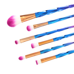 Multicolor Makeup Brushes with Electroplated Finish