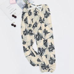 Summer Women's Ice Silk Loose Lantern Pants (Plus Size)
