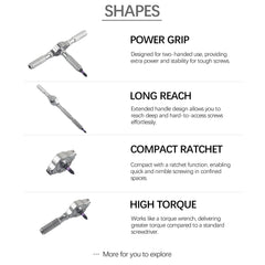 Ratchet Screwdriver Kit 40 in 1 Assembled Handle Multi-purpose Ratchet Wrench Screwdriver Magnetic Bits Tool Set DIY Repair Tool