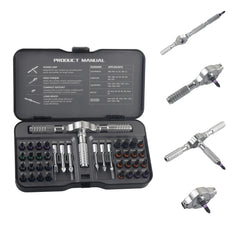 Ratchet Screwdriver Kit 40 in 1 Assembled Handle Multi-purpose Ratchet Wrench Screwdriver Magnetic Bits Tool Set DIY Repair Tool