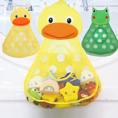Baby Shower Bath Toys Little Duck Little Frog Baby Kids Toy Storage Mesh With Strong Suction Cups Toy Bag Net Bathroom Organizer