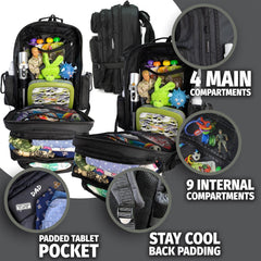 JUG 30L Dad Diaper Bag Backpack - Black