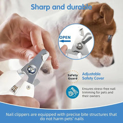 3PCS Grooming Kit, Self-Cleaning Slicker Brush, Shedding, Needle Comb, Nail Clipper, Suitable for Short/Long-Haired Pets, Easy t