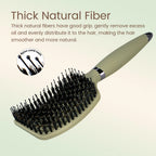 1PC Boar Bristle Detangling Hair Comb Hollow Out Hair Brush Anti-Static Scalp Massage Hairbrush Salon Styling Tools For Gifting