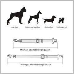 Dog Seat Belt | Quick Release Pet Safety Belt for Car Travel