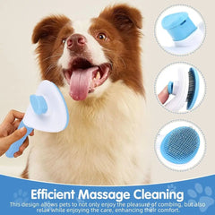 3PCS Grooming Kit, Self-Cleaning Slicker Brush, Shedding, Needle Comb, Nail Clipper, Suitable for Short/Long-Haired Pets, Easy t