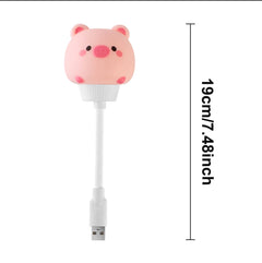 USB Night Light LED Cute Cartoon Night Lamp Bear Chick Kitten Remote Control for Baby Kid Bedroom Decoration Bedside Lamp