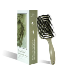 1PC Boar Bristle Detangling Hair Comb Hollow Out Hair Brush Anti-Static Scalp Massage Hairbrush Salon Styling Tools For Gifting