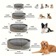 Universal All-season Pet Nest Washable Double-Sided Cat Dog Bed 3D Comfortable Soft Cushion Mat Durable Home Decor