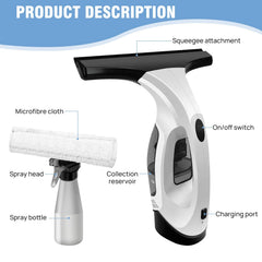 Rechargeable  Cordless Window Vac Cleaner