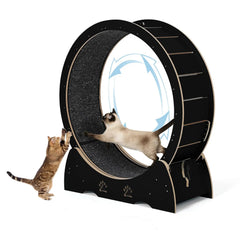 Wooden Cat Exercise Wheel for Indoor Cats