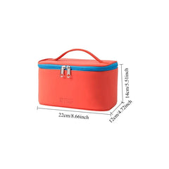 Double-layers Black Mesh Cosmetic Bag Travel Portable Large-Capacity Makeup Case Organizer Storage Pouch Zipper Toiletry Bags
