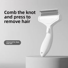 Stainless Steel Dog Hair Removal Brush Comb Pet Hair Remover Brush For Dogs Grooming Tools Pets Dematting Comb Dogs Accessories