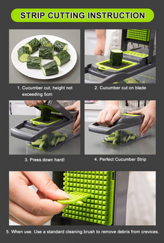 15-In-1 Vegetable & Fruit Chopper Cutter