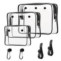 Transparent Beach Tote Organizer Set