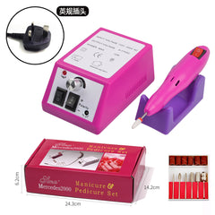 Nail Drill Machine - Electric Polishing Tool in Red Box