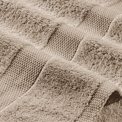 White Classic Taupe Washcloths Set 12 Pack for Body and Face Towel 12x12 Inch Cotton Wash Cloths Bulk Spa Fingertip Wash Clothes Soft Absorbent Gym Towels