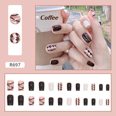 24-Piece 3D Nail Art Stickers Set for Manicure