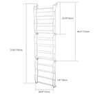 36 Pairs Over-The-Door Shoe Rack 12 Layers Wall Hanging Closet Shoe Organizer Storage Stand